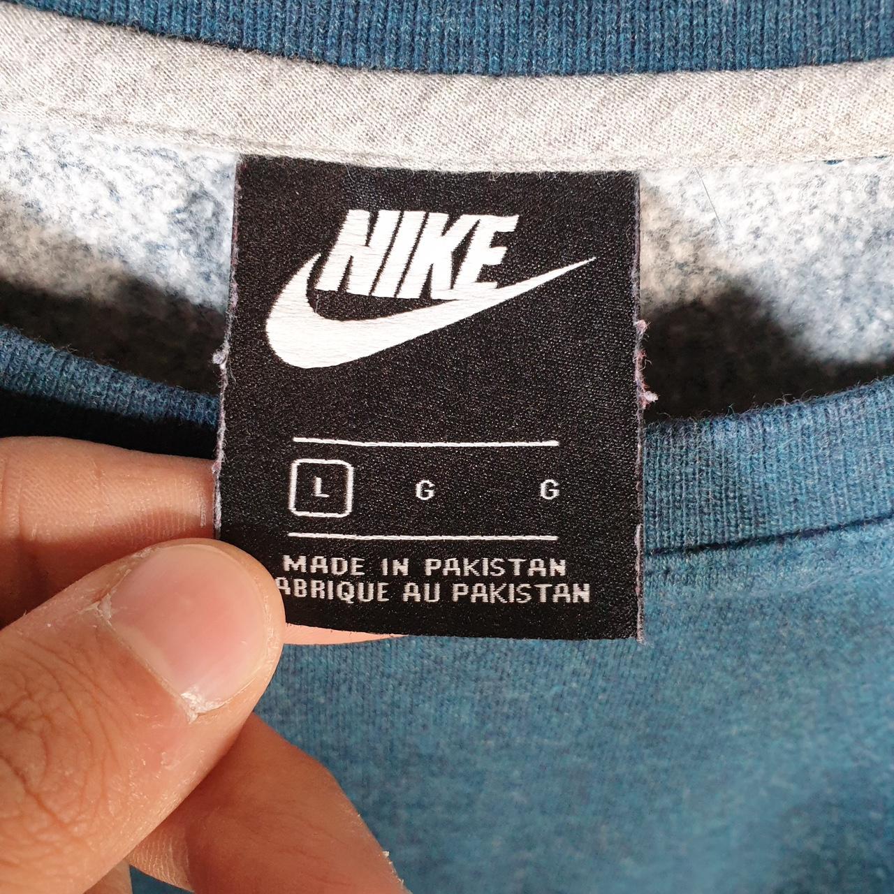 Vintage Nike Club Embroidered Sweatshirt Mens Large Blue Y2K Pullover Logo