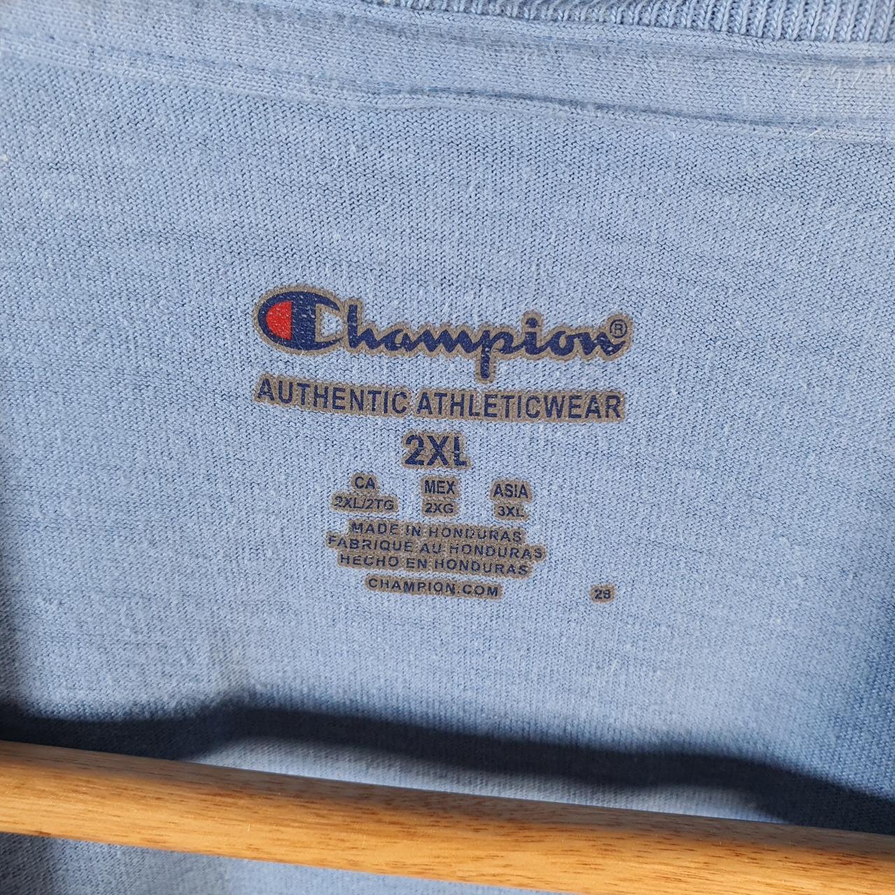 Vintage Champion Carolina Tar Heels Basketball T Shirt Men’s 2XL Blue Athletic