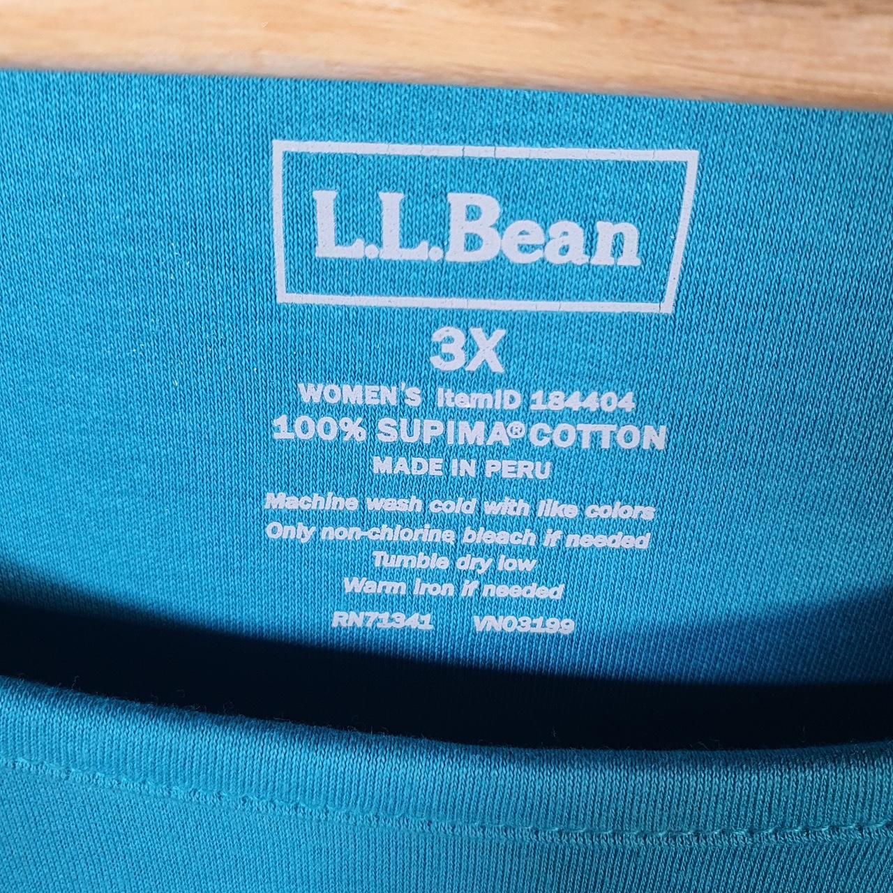 Vintage L.L Bean Blank Vest Womens 3XL Blue Casual sports Logo Athletic