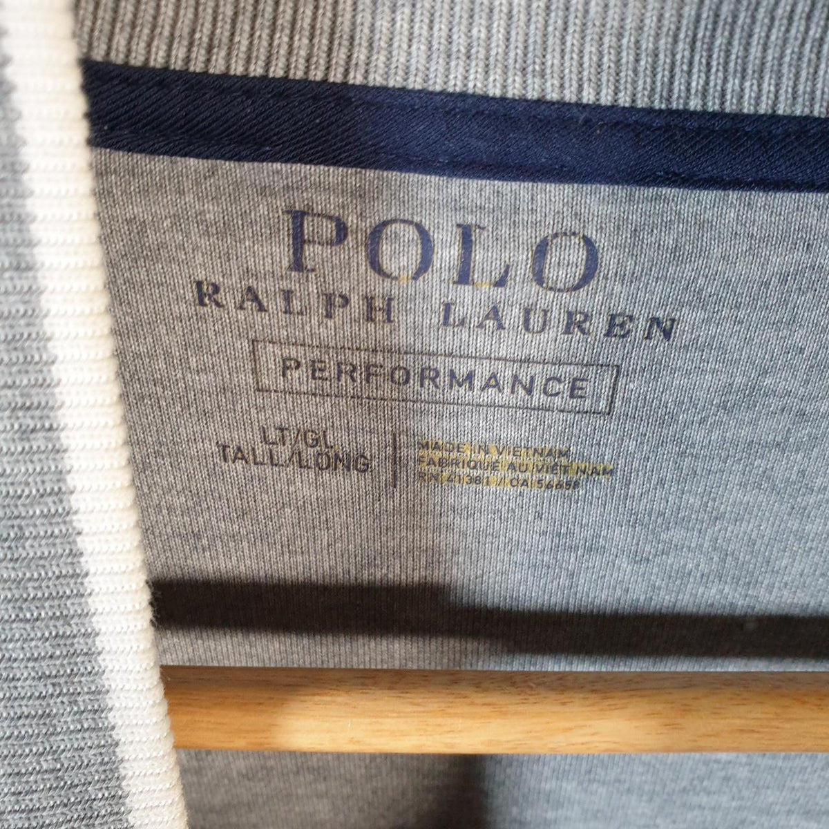 Vintage Ralph Lauren Polo Sweatshirt Men’s Large Grey Cotton Full Zip Pony