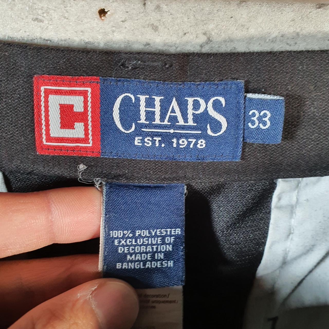 Vintage Chaps Ralph Lauren Polo Shorts Jorts Cargo Men’s W33 Black Baggy Cotton A4446