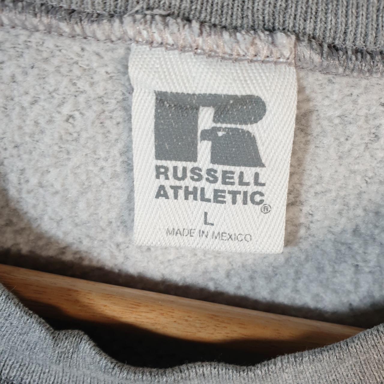 Vintage Russell Athletic Blank Baggy Sweatshirt Womens Large Grey