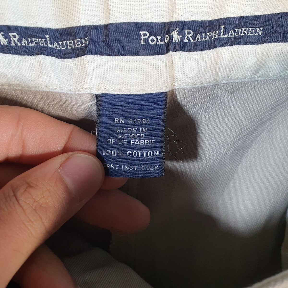 Vintage Ralph Lauren Polo Shorts Jorts Chino Cargo Men’s W34 Brown Baggy Cotton