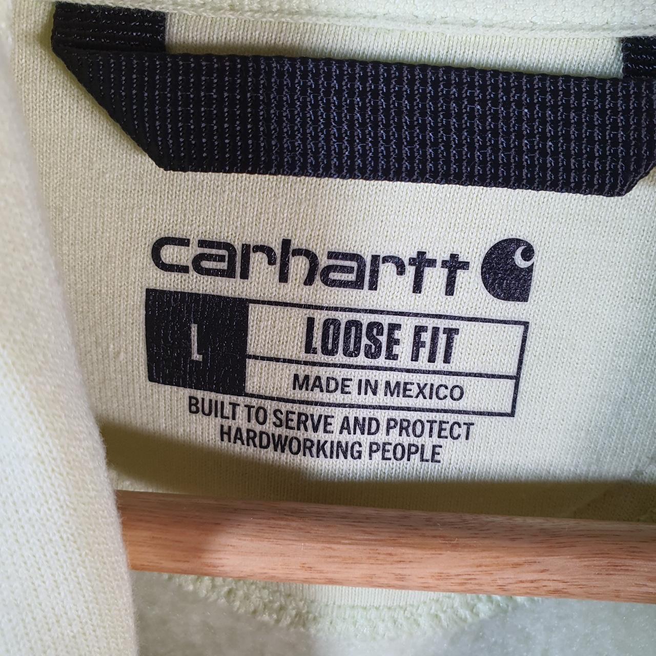 Vintage Carhartt Hoodie Men’s Large Green Pullover Blank USA Loose Fit