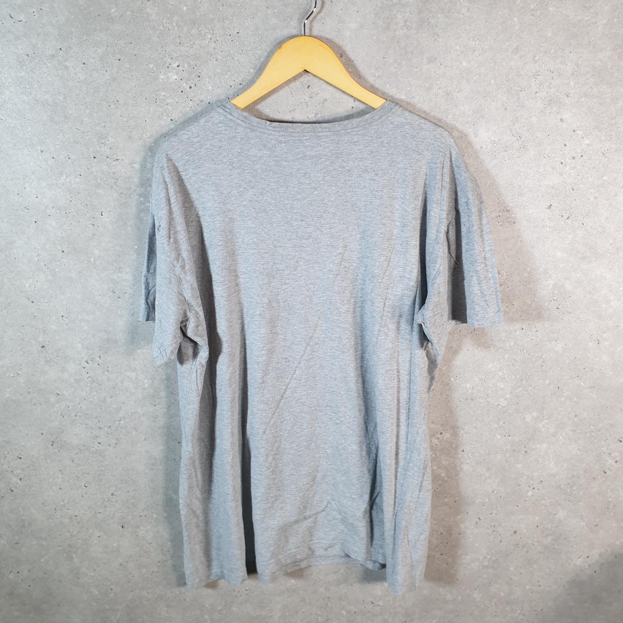 Vintage Ralph Lauren Polo T Shirt Men’s XL Grey Embroidered Slim Fit Pony C8598