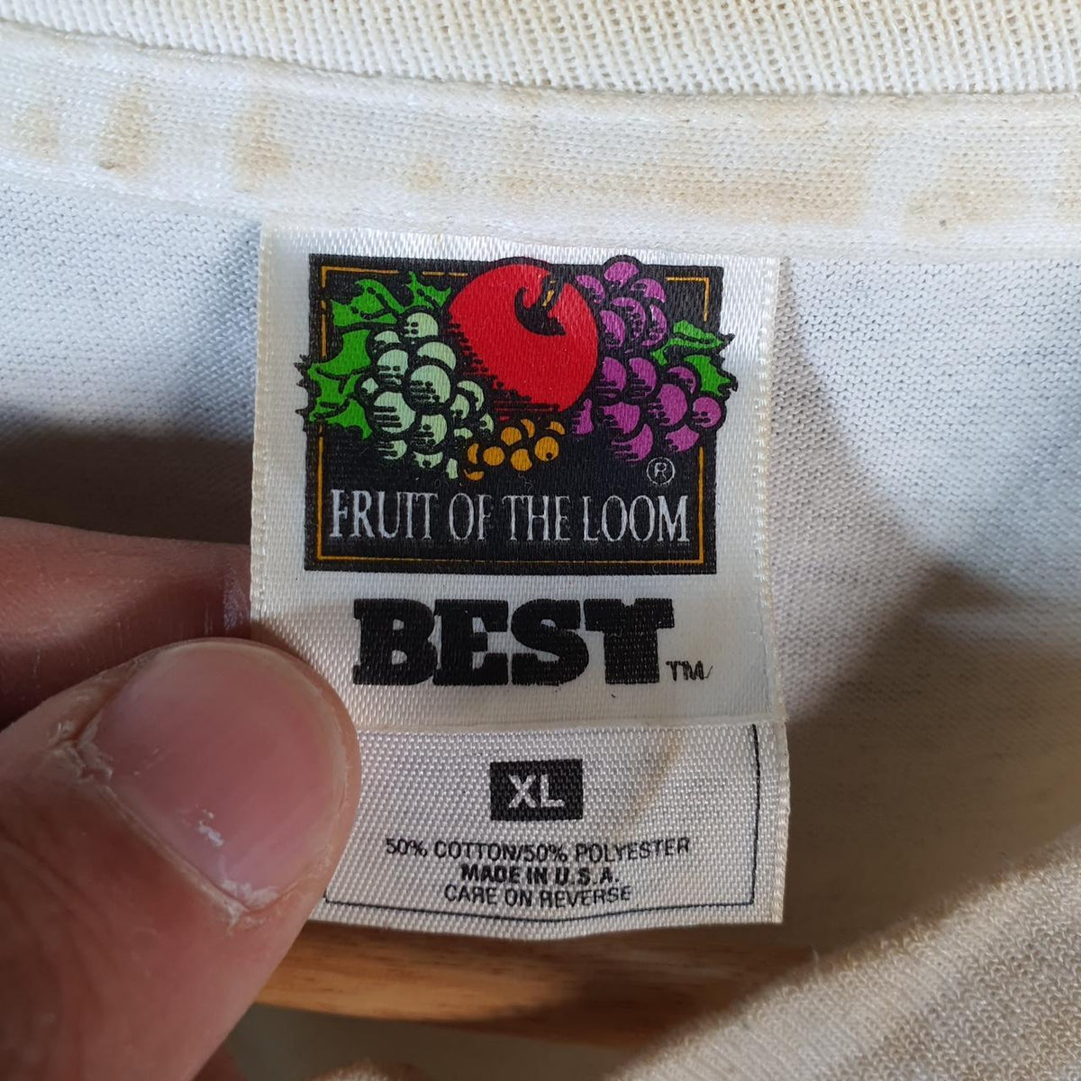 Vintage Fruit of the Loom 1997 Arts Fest River Run Single Stitch T Shirt Men’s XL White C9374