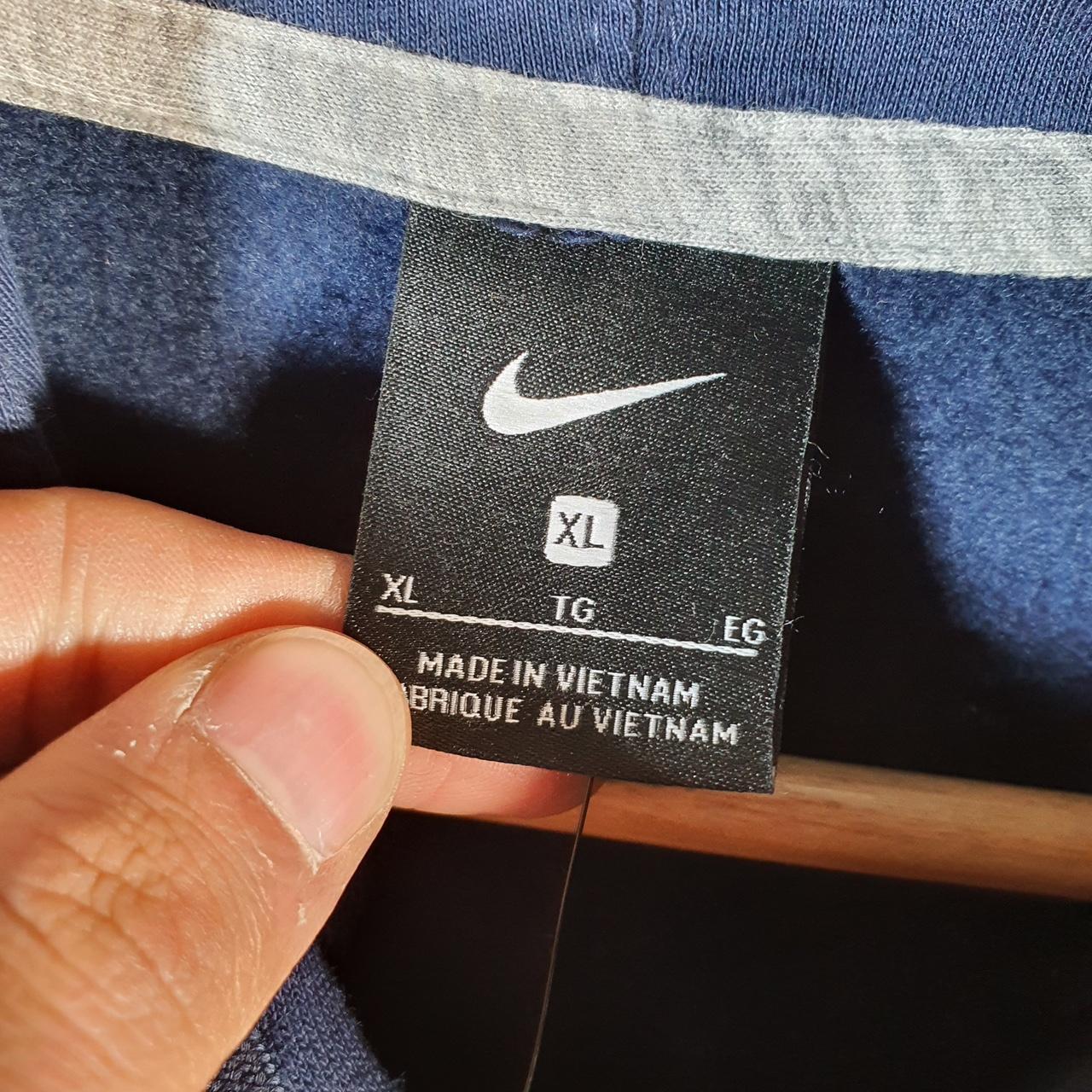 Vintage Nike Michigan Football USA Hoodie Womens XL Blue Swoosh Y2K Pullover