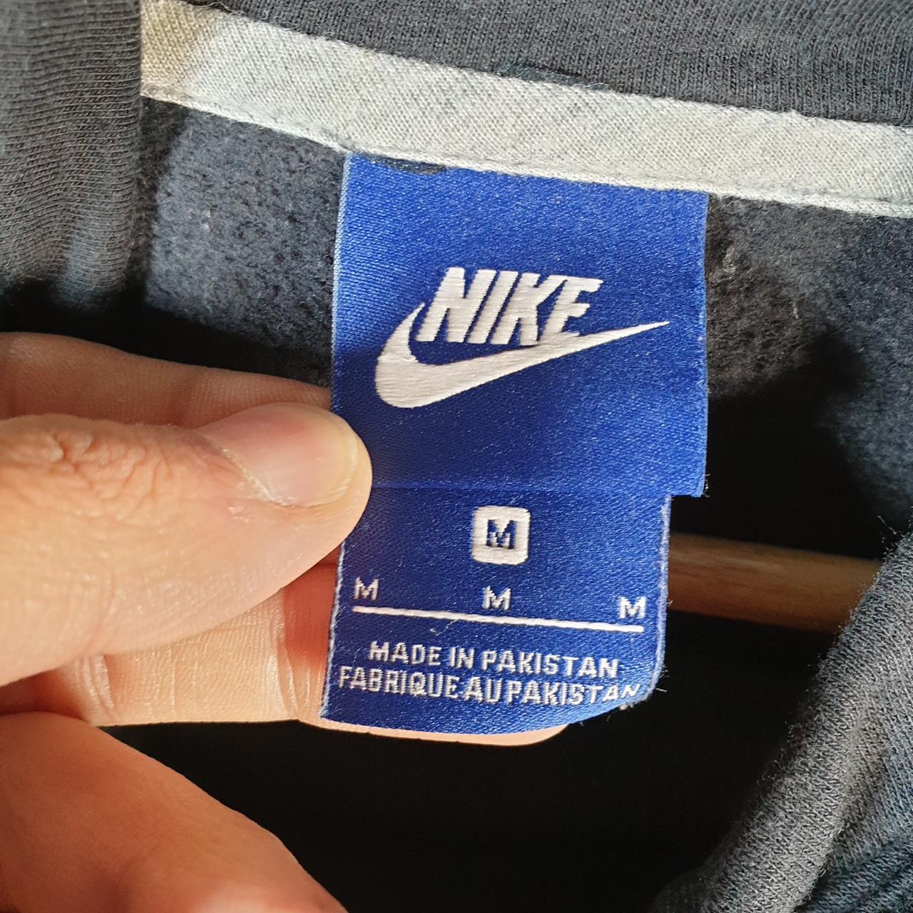 Vintage Nike Club Embroidered Hoodie Womens Medium Black Swoosh Y2K Pullover