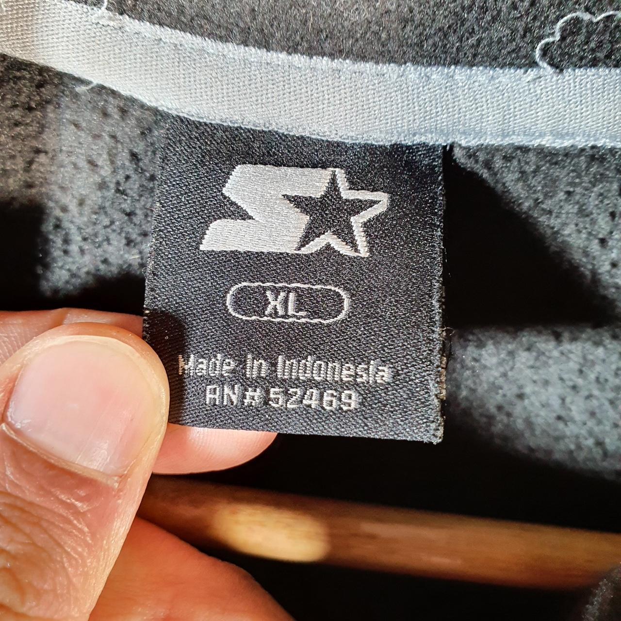 Vintage Starter Full Zip Fleece Sweatshirt Mens XL Black Logo Winter