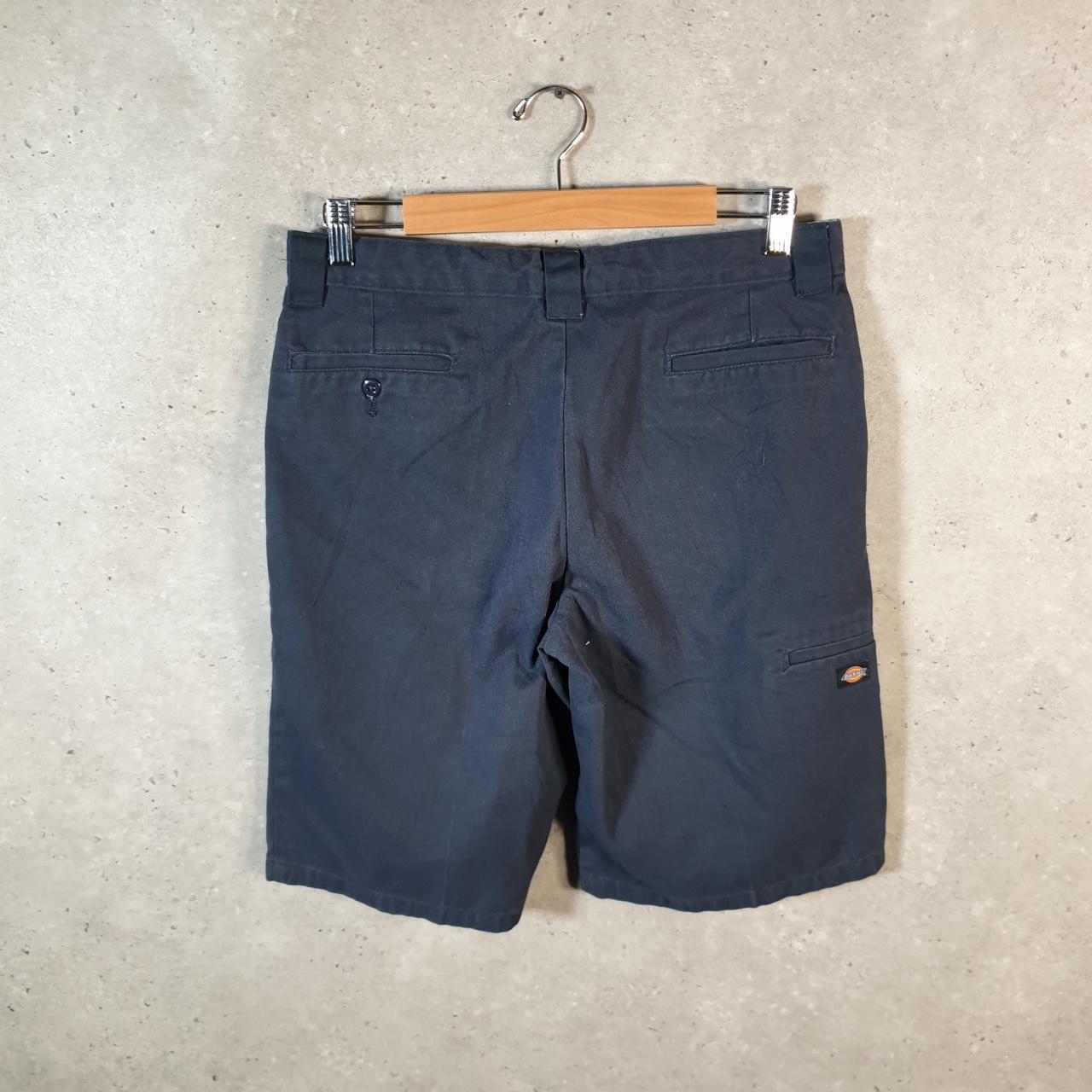 Vintage Dickies Baggy Chino Shorts Jorts Cargo Womens W30 Navy Blue Loose Fit