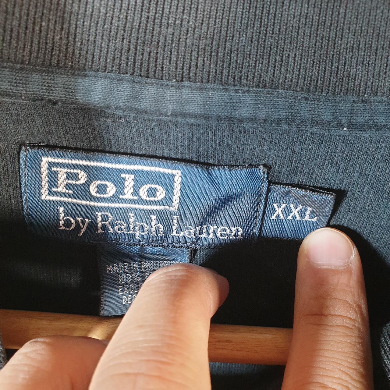 Vintage Ralph Lauren Polo Sweatshirt Men’s 2XL Black Full Zip Pony
