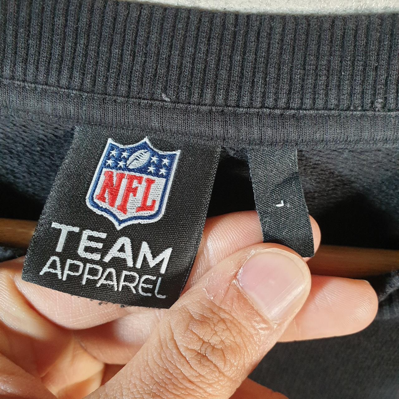 Vintage NFL Spellout Sweatshirt Men’s Large Black USA Pro Sport American Football