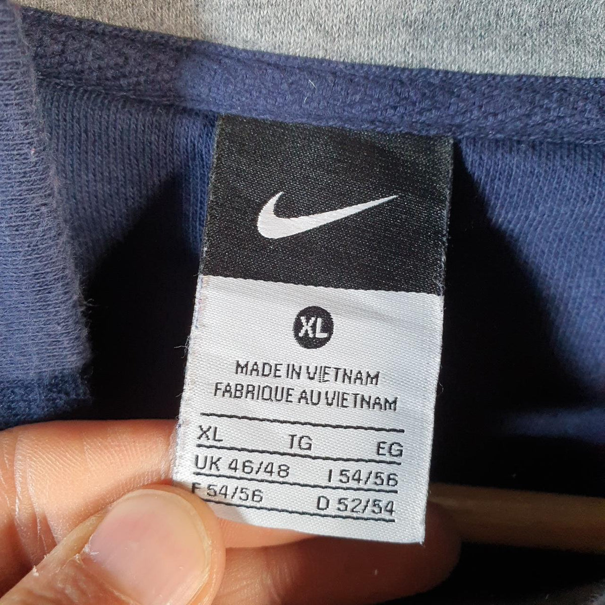Vintage Nike 1/4 Zip Sweatshirt Men’s XL Navy Blue Swoosh Y2K Pullover Logo