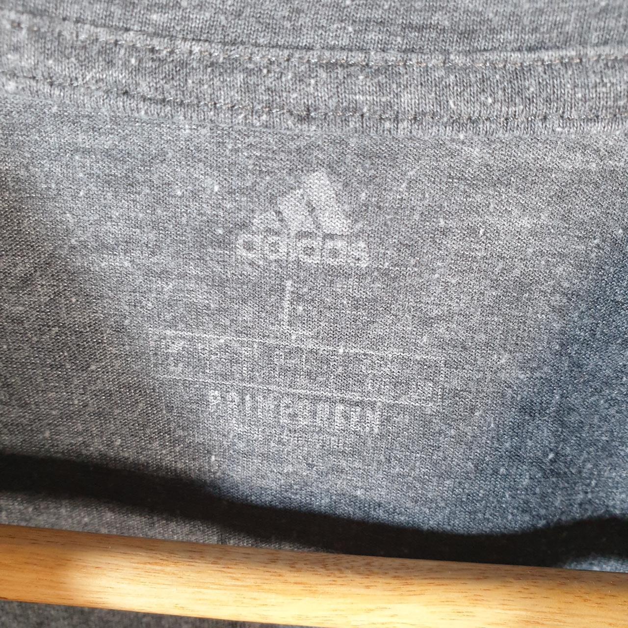 Vintage Adidas Primegreen T Shirt Men’s Large Grey Three Stripes Logo Athletic