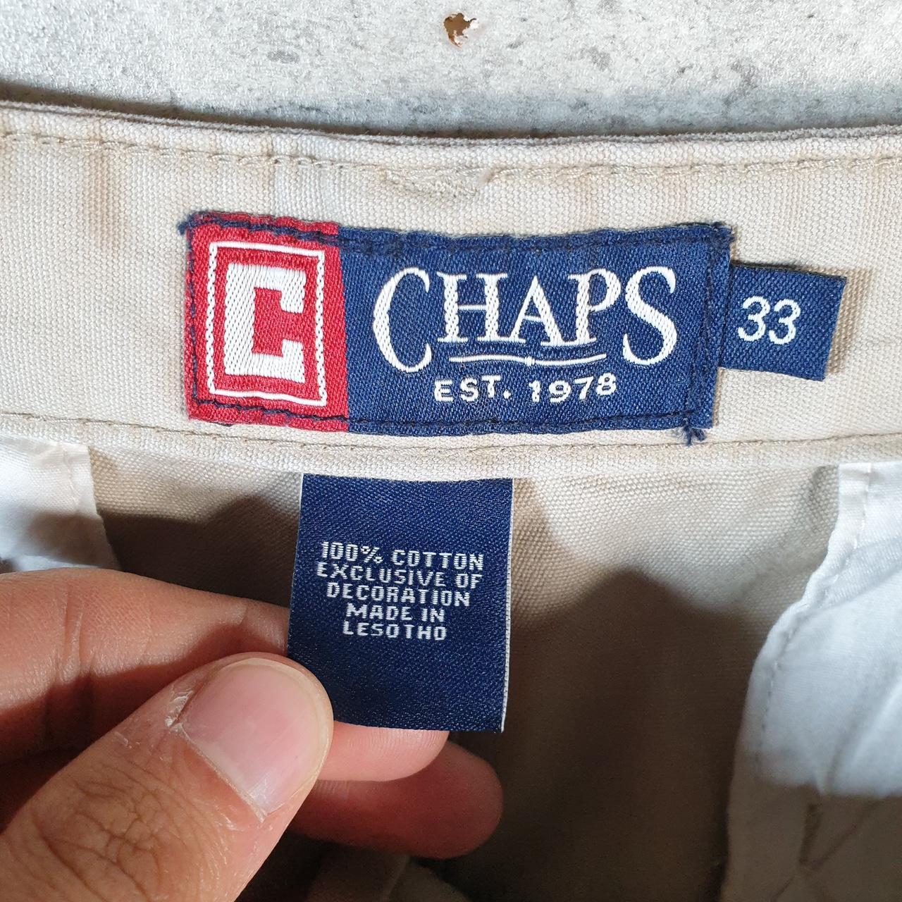Vintage Chaps Ralph Lauren Shorts Jorts Cargo Men’s W33 Brown Baggy Cotton