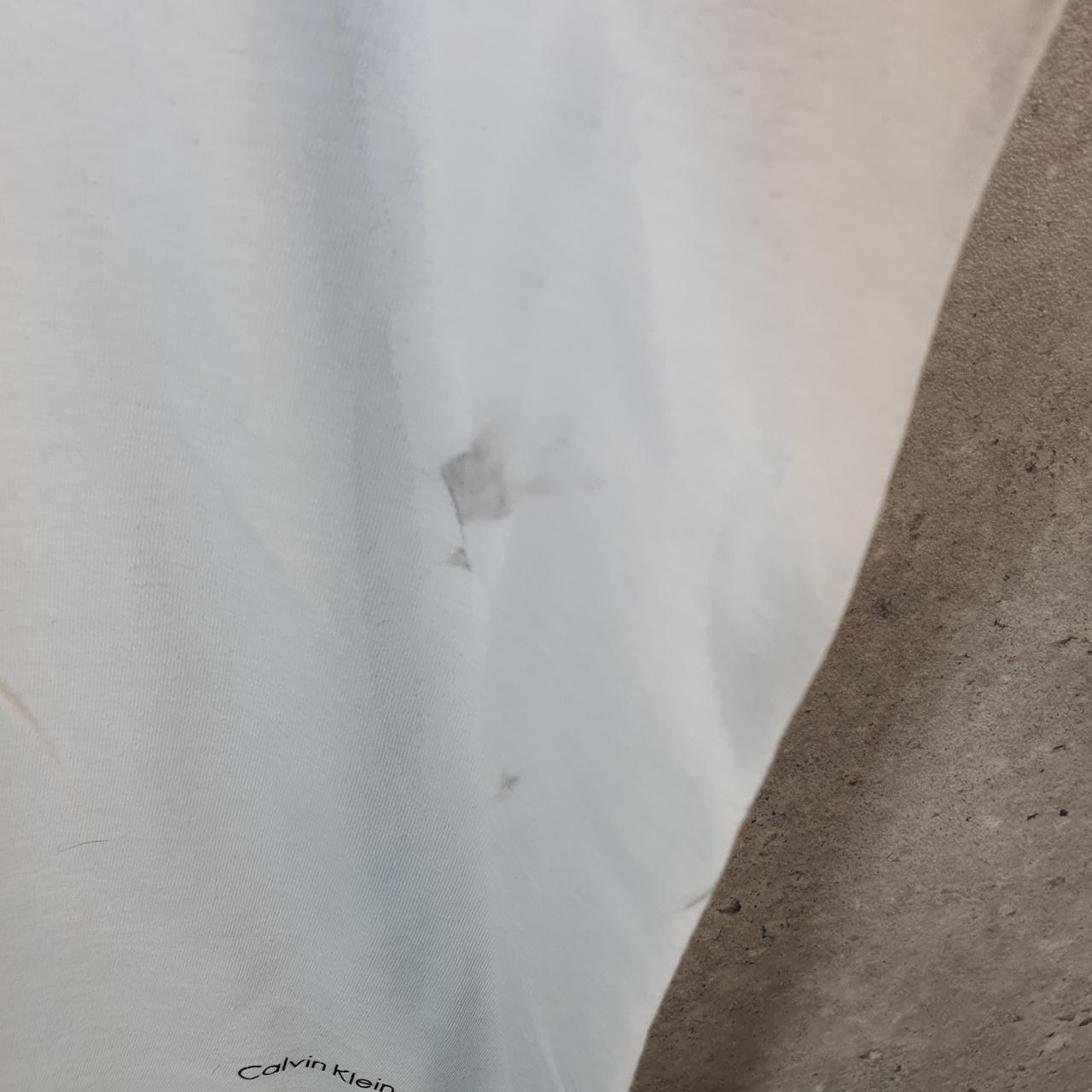 Vintage Calvin Klein Spellout Blank T Shirt Men’s Medium White Casual Sports