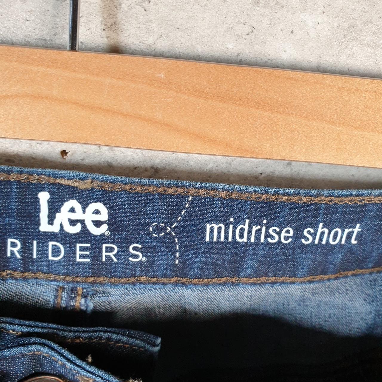 Vintage Lee Baggy Shorts Jorts Cargo Womens W36 Blue Relaxed Denim