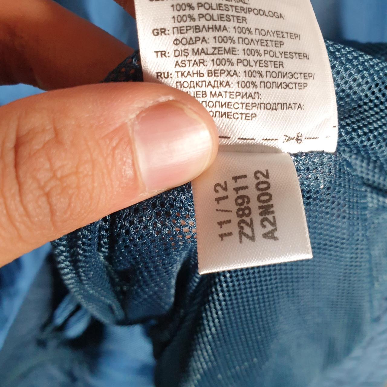 Vintage Adidas Windbreaker Track Jacket Mens XL Blue USA Three Stripes Full Zip