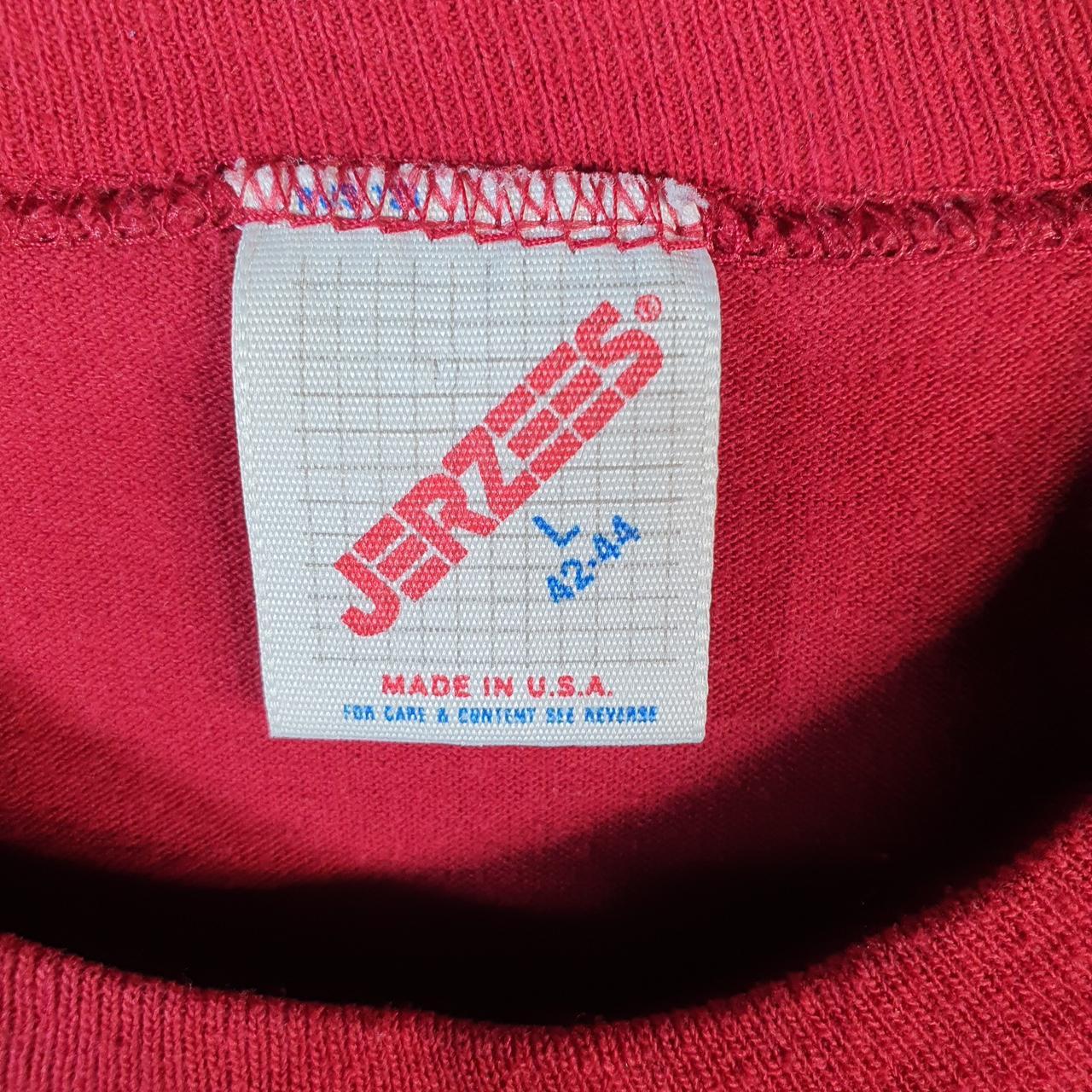 Vintage Jerzees Alabama Crimson Tide 90s USA Single Stitch T Shirt Men’s Large Red