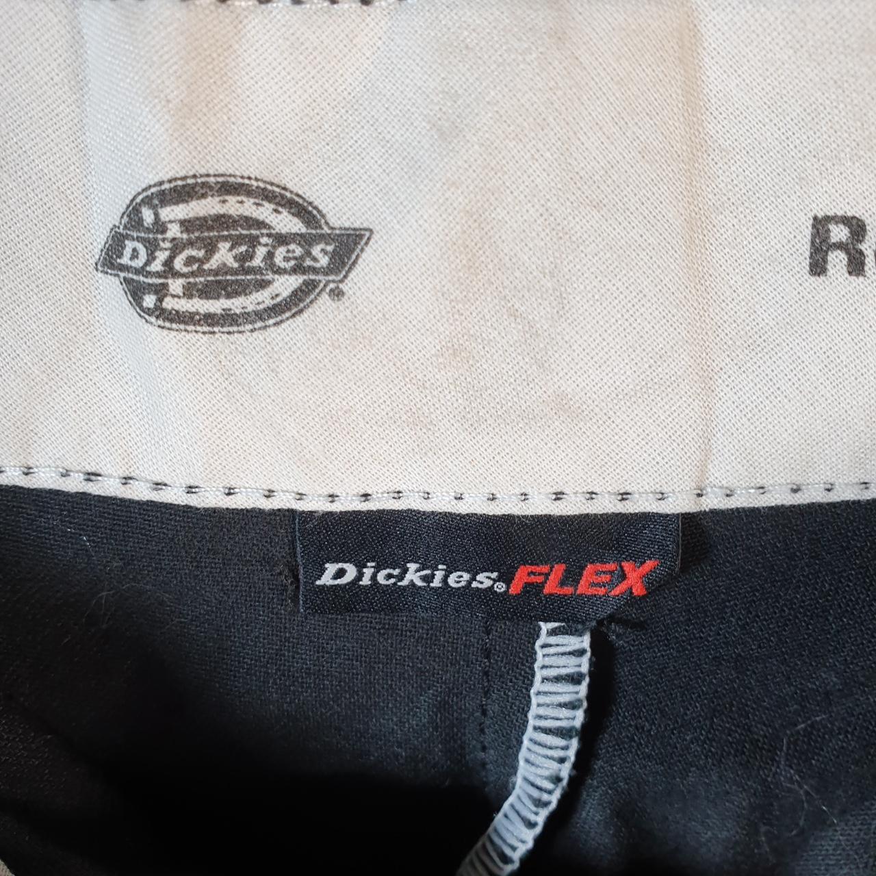 Vintage Dickies Flex Baggy Chino Shorts Jorts Cargo Mens W36 Black Relaxed Fit