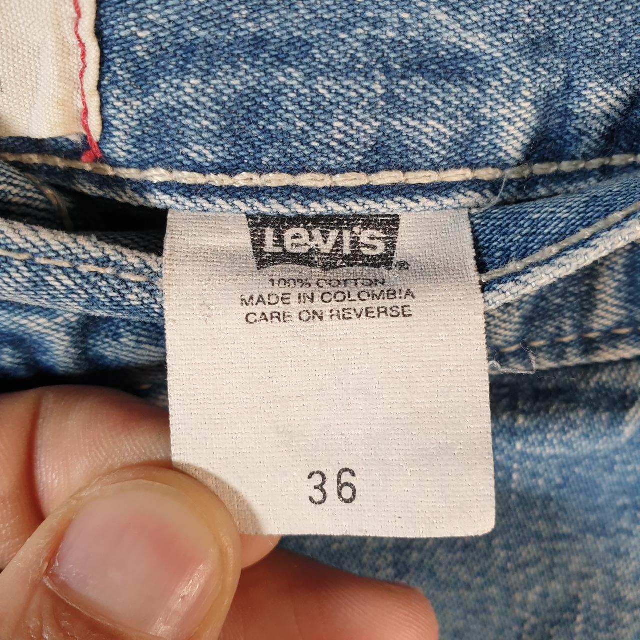 Vintage Levi’s Baggy Shorts Jorts Cargo Mens W36 Blue Relaxed Denim