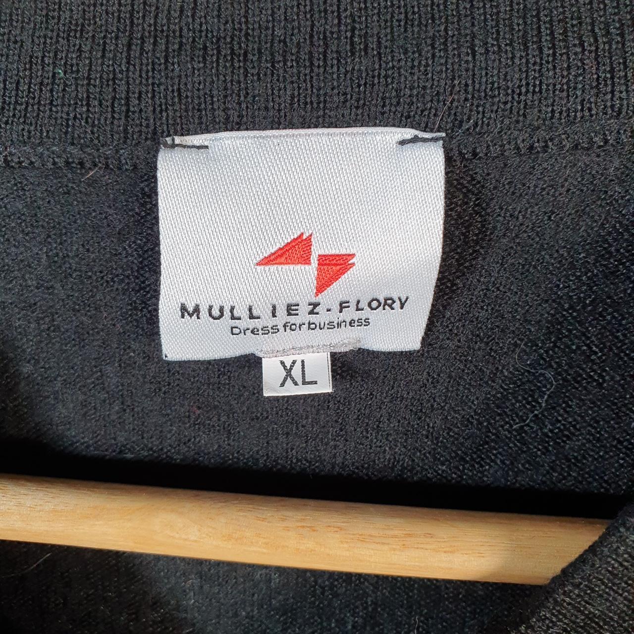 Vintage Mulliez Flory Knit Sweater Men’s XL Black Y2K Pullover Casual