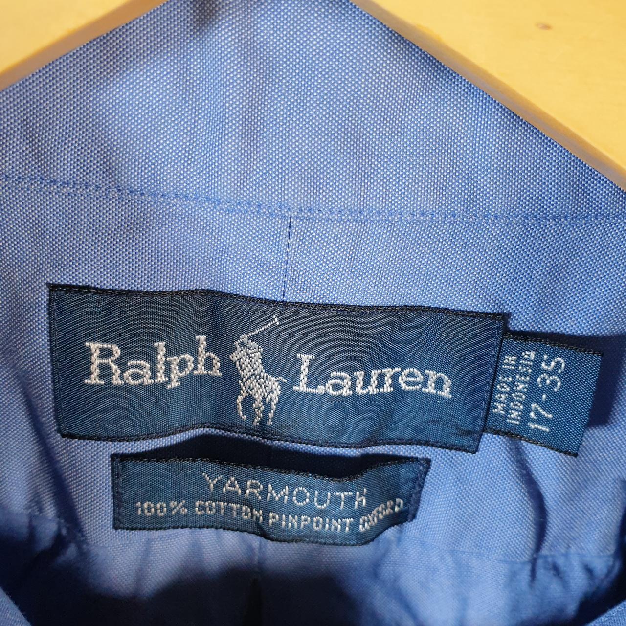 Vintage Ralph Lauren Button Down Shirt Men’s XL Blue Yarmouth Fit Pony Cotton