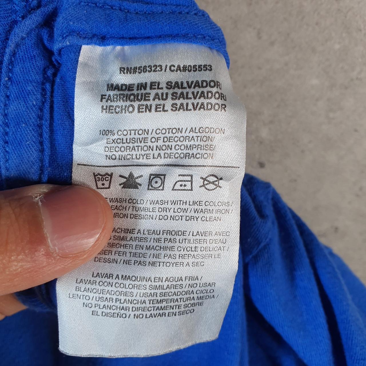 Vintage Nike T Shirt Men’s Large Blue Printed Single Swoosh Logo Athletic Big Fish Vintage