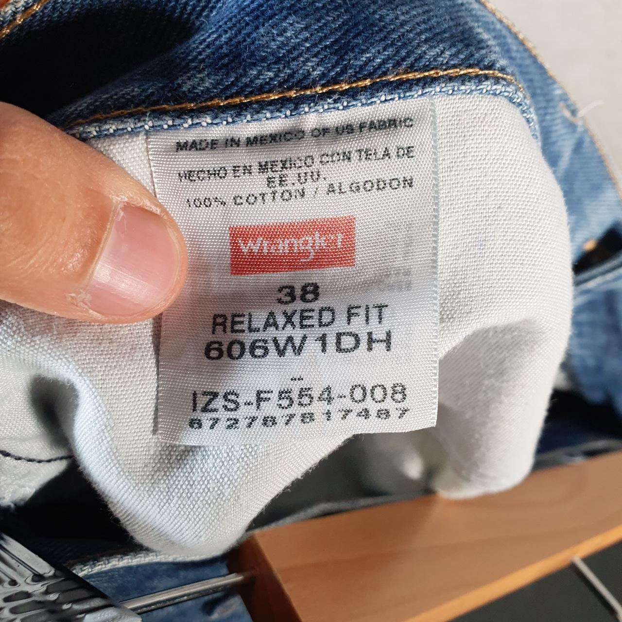 Vintage Wrangler Denim Shorts Jorts Cargo Men’s W38 Relaxed Blue Baggy Cotton