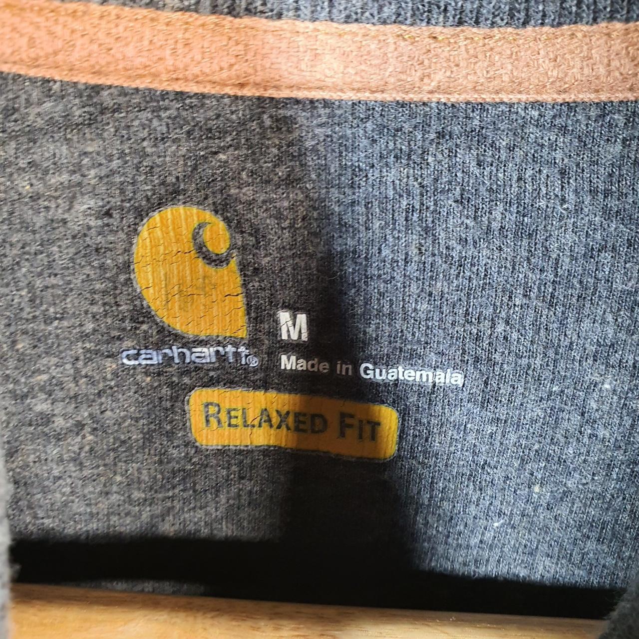 Vintage Carhartt 1/4 Zip Sweatshirt Men’s Medium Grey Pullover Blank USA Relaxed Fit