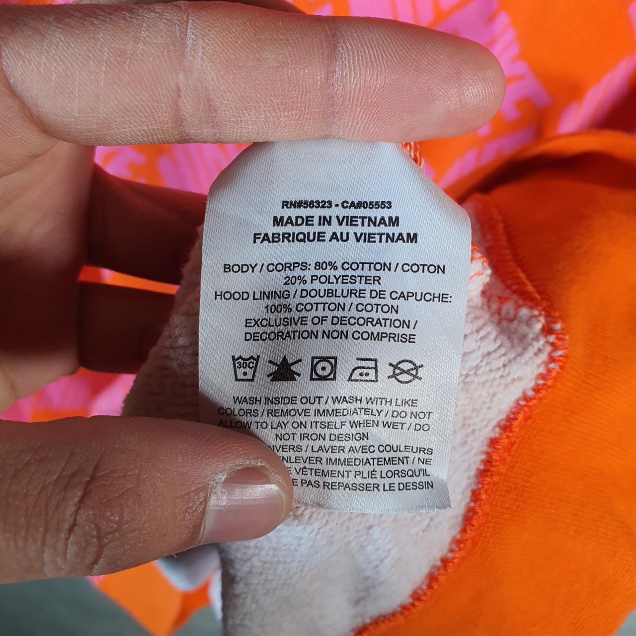 Vintage Nike All Over Print AOP Hoodie Womens Large Pink Swoosh Y2K Pullover Logo