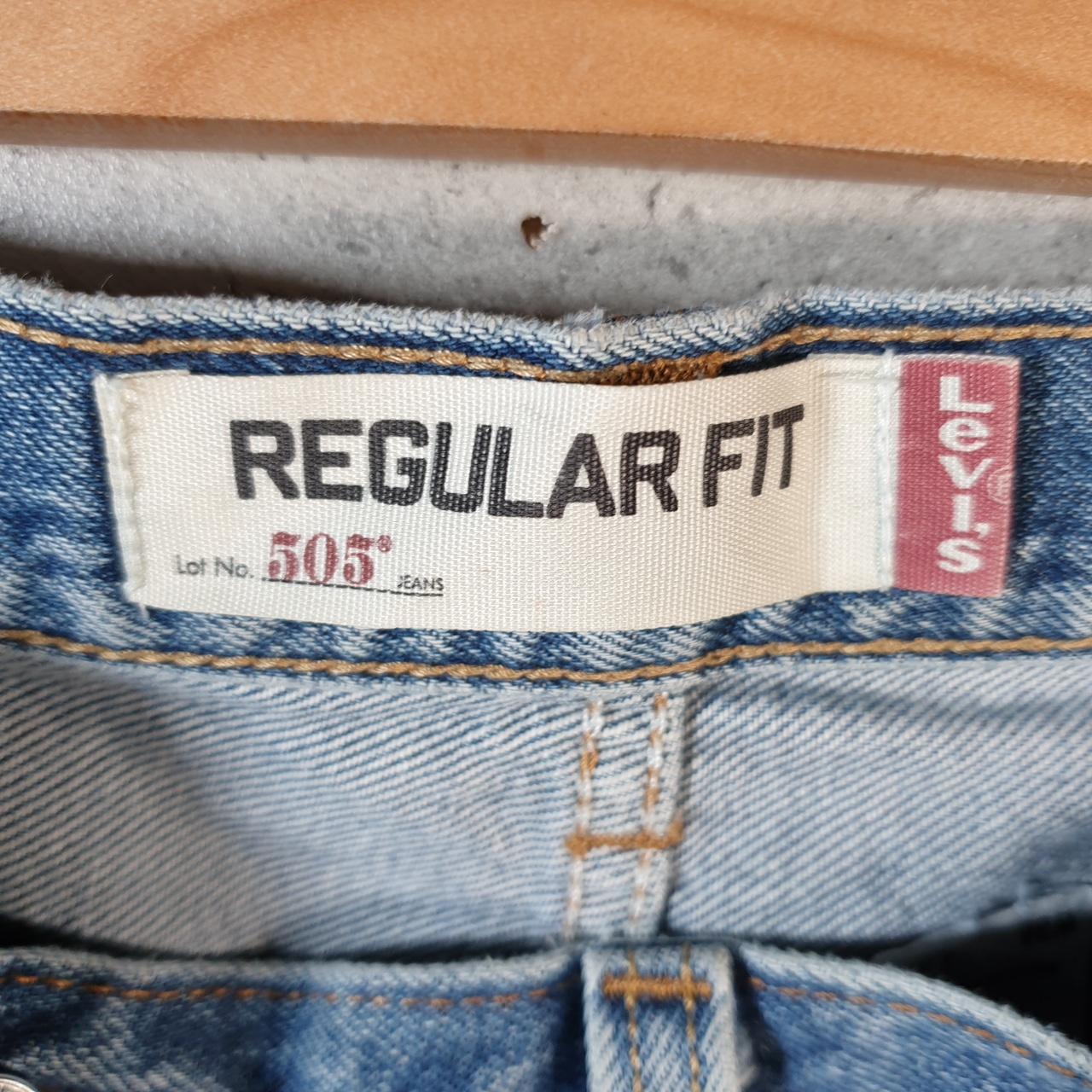 Vintage Levi’s 505 Baggy Shorts Jorts Cargo Mens W38 Blue Relaxed Denim