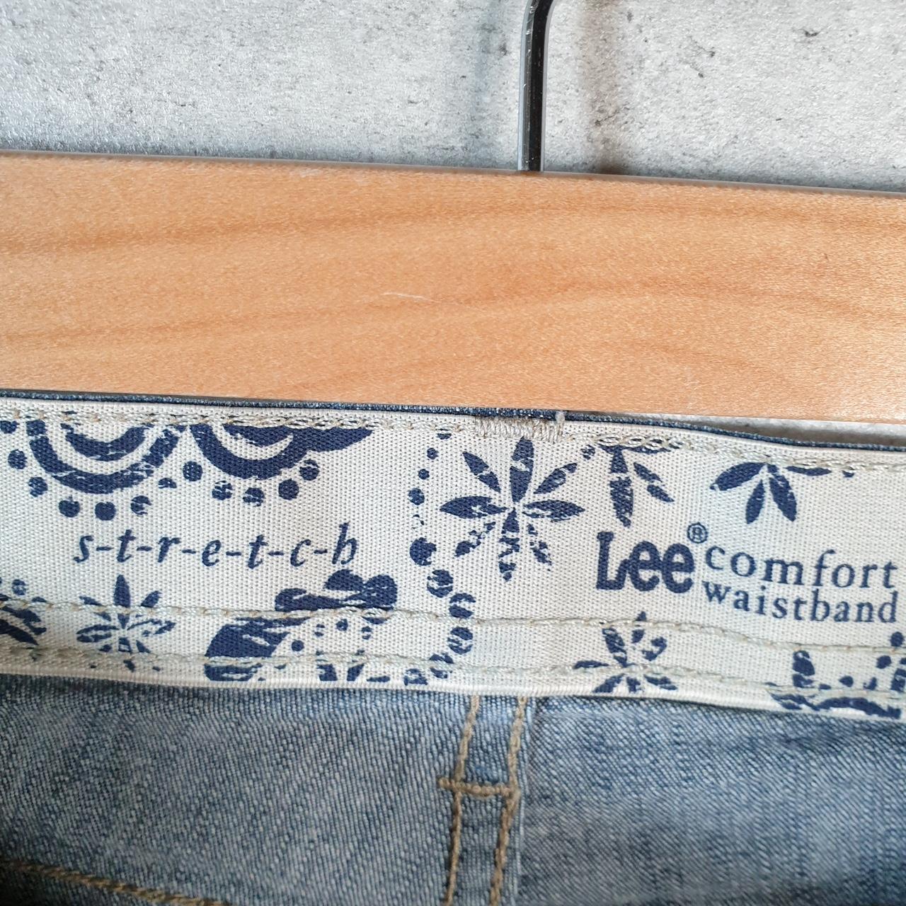 Vintage Lee Baggy Shorts Jorts Cargo Womens W36 Blue Relaxed Denim