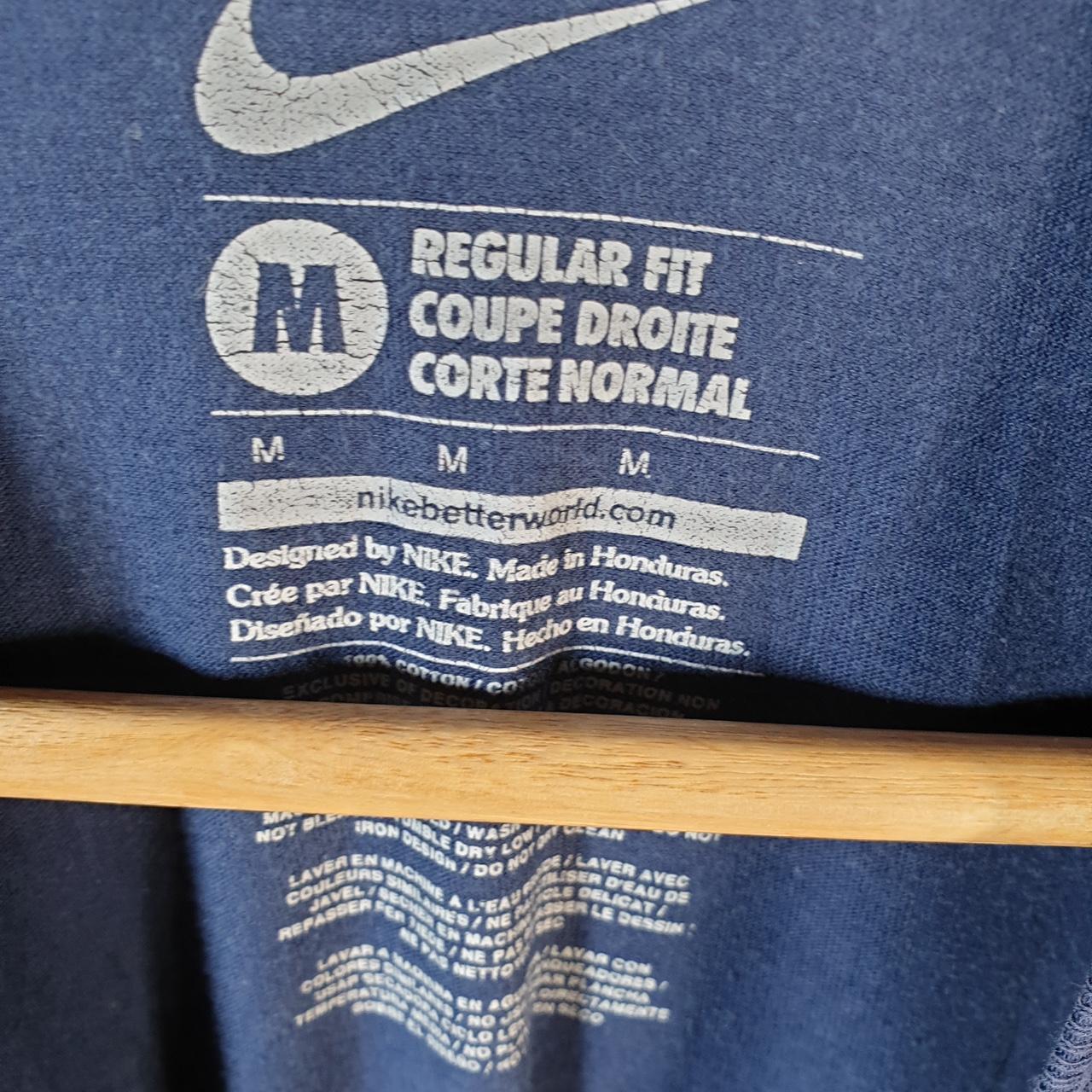 Vintage Nike Hondo Pride Spellout T Shirt Mens Medium Blue Logo Swoosh Athletic