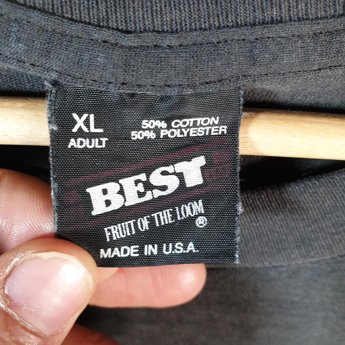 Vintage Best Fruit of the Loom South Chicago IKWF USA Single Stitch T Shirt Men’s XL Black 5