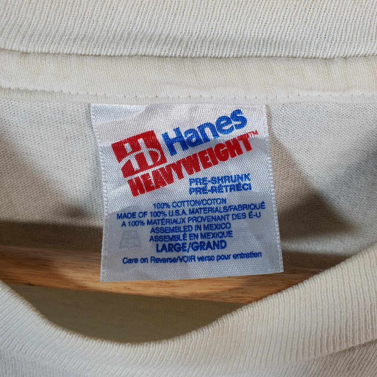 Vintage Hanes Murray Since 1984 Graphic USA 90s Single Stitch T Shirt Men’s Large White C9459