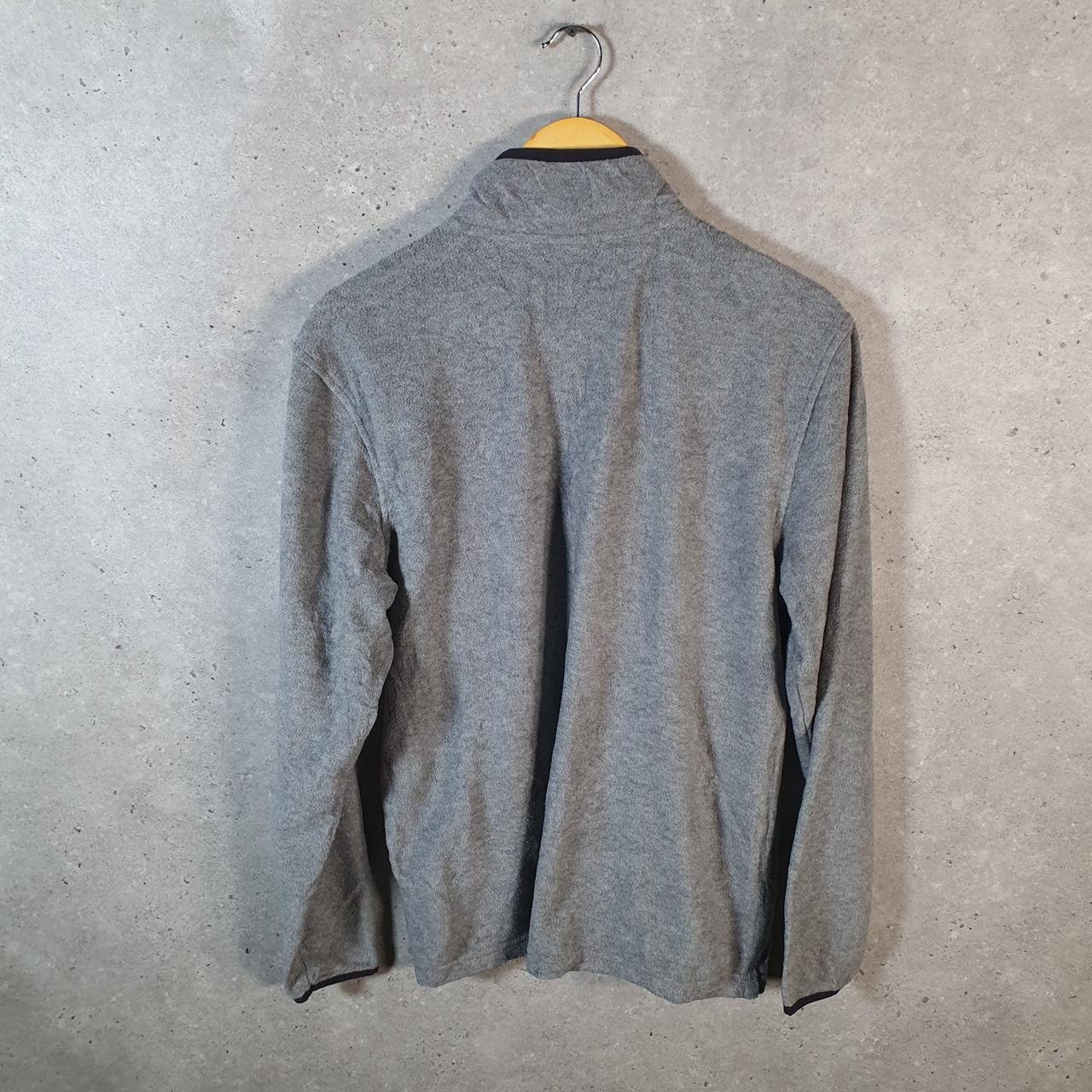 Vintage Starter Fleece Sweatshirt Jacket Mens Medium Grey 1/4 Zip