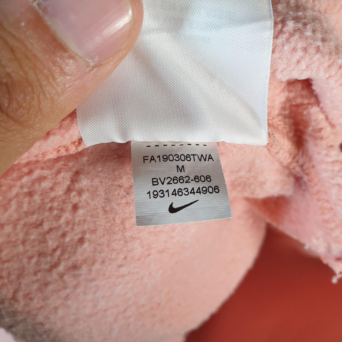 Vintage Nike Club Sweatshirt Mens Medium Pink Single Swoosh Logo
