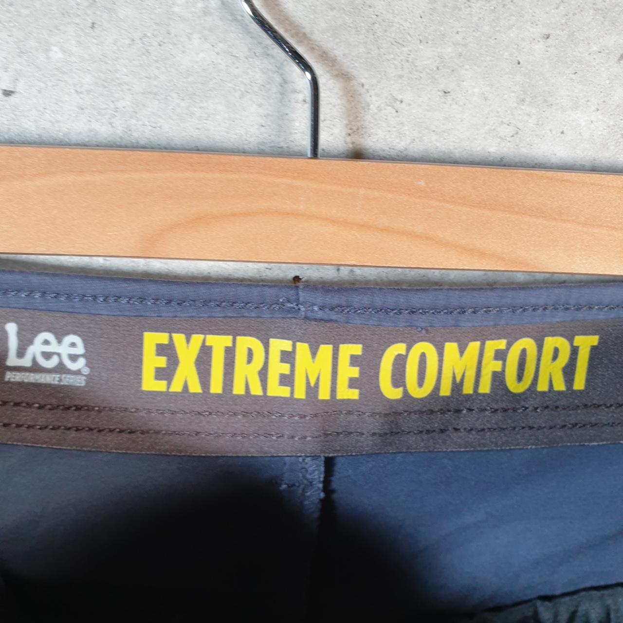 Vintage Lee Extreme Comfort Shorts Jorts Chino Cargo Men’s W38 Grey Cotton