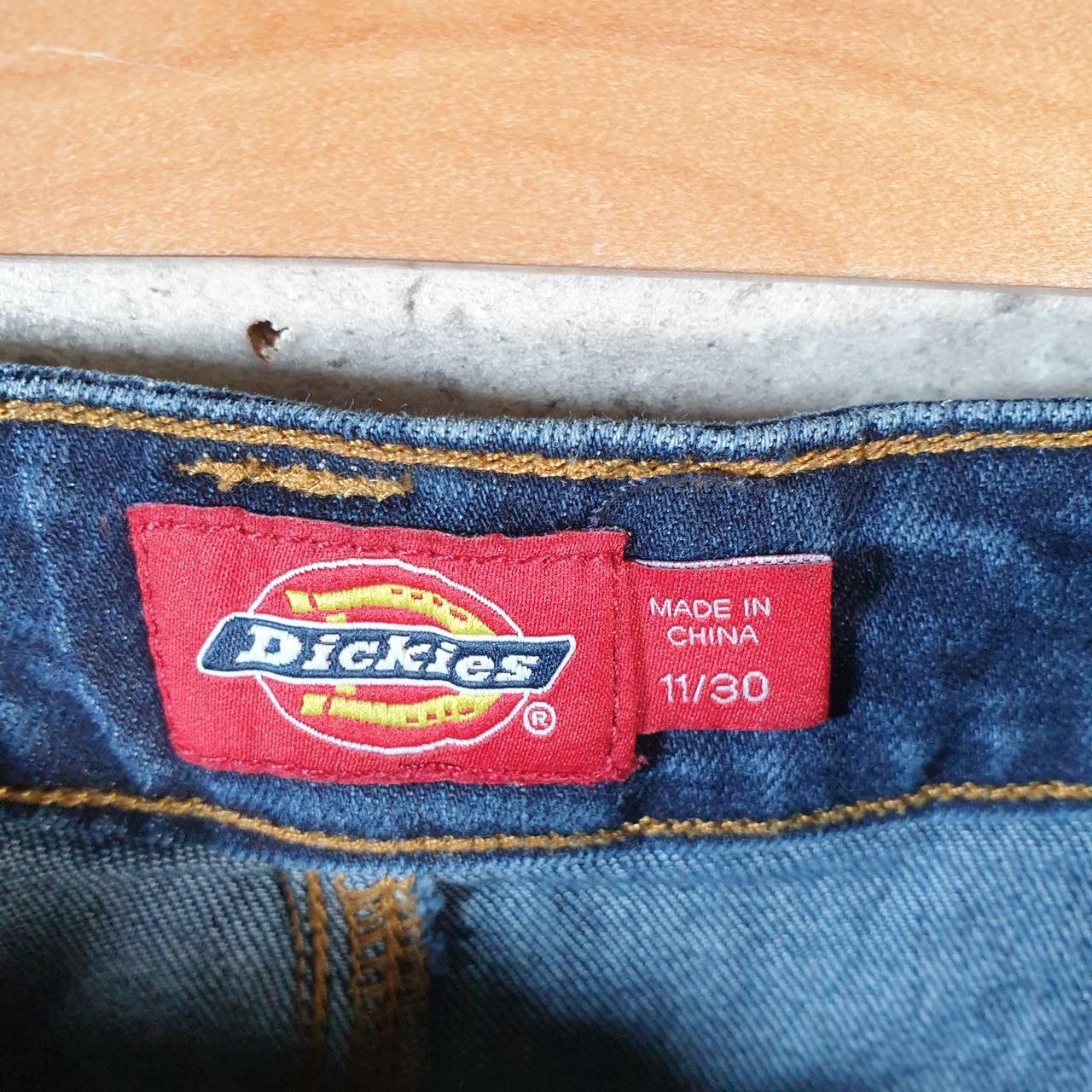 Vintage Dickies Baggy Denim Jean Shorts Jorts Cargo Womens W30 Blue Relaxed Fit