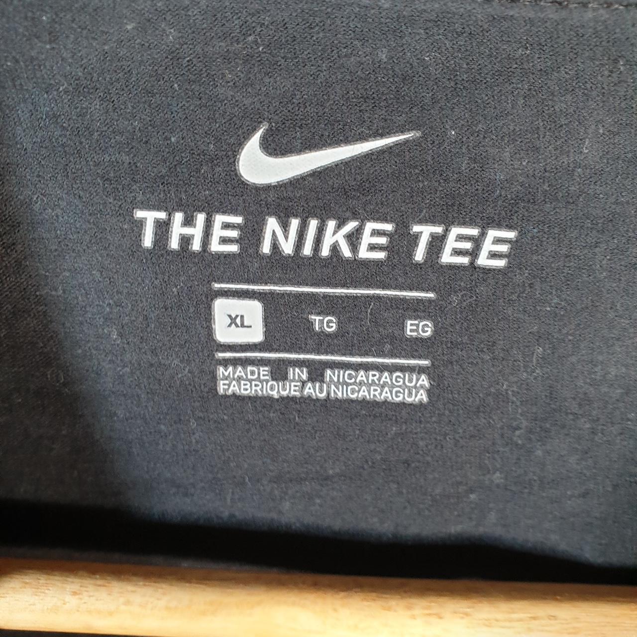 Vintage Nike Spellout Sportswear T Shirt Men’s XL Black Logo Swoosh Athletic