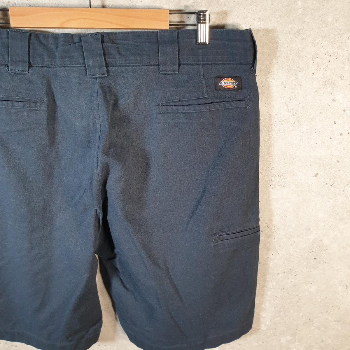 Vintage Dickies Baggy Chino Shorts Jorts Cargo Mens W36 Black Relaxed Fit