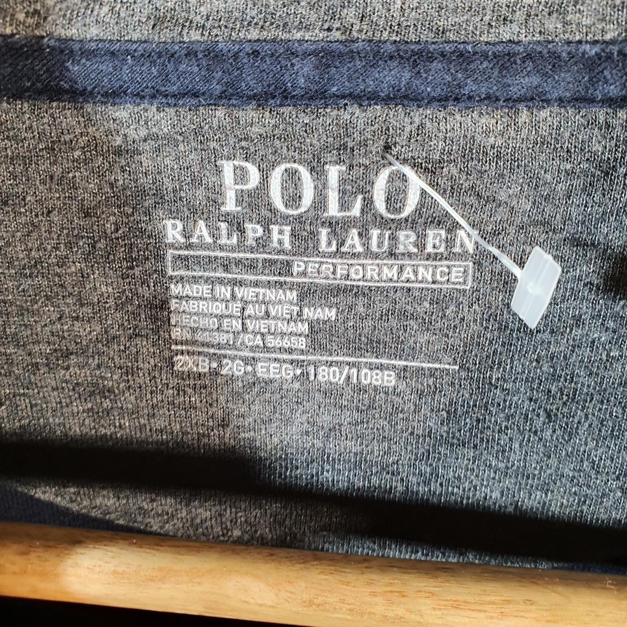 Vintage Ralph Lauren Polo Sweatshirt Men’s 2XL Big Navy Blue Cotton 1/4 Zip Pony