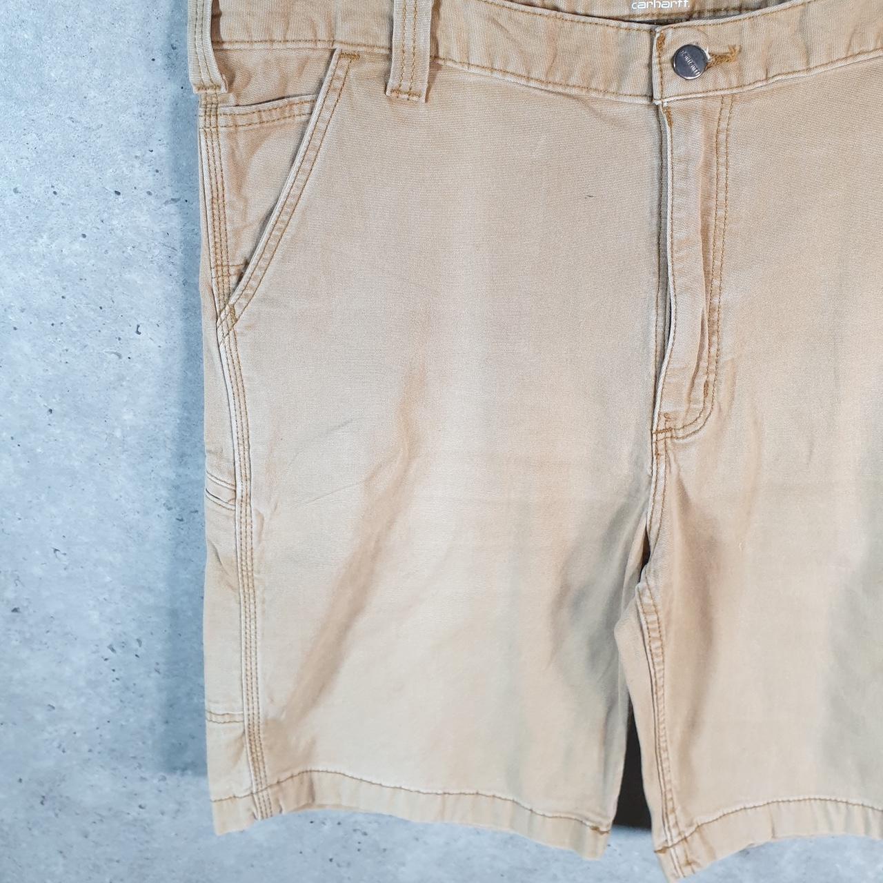 Vintage Carhartt Baggy Carpenter Shorts Jorts Cargo Men’s W38 Brown Relaxed Fit Workwear