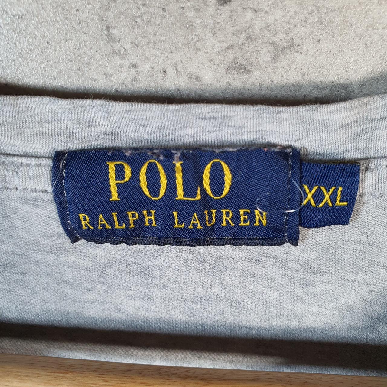 Vintage Ralph Lauren Big Polo T Shirt Men’s Small Grey Classic Fit Casual
