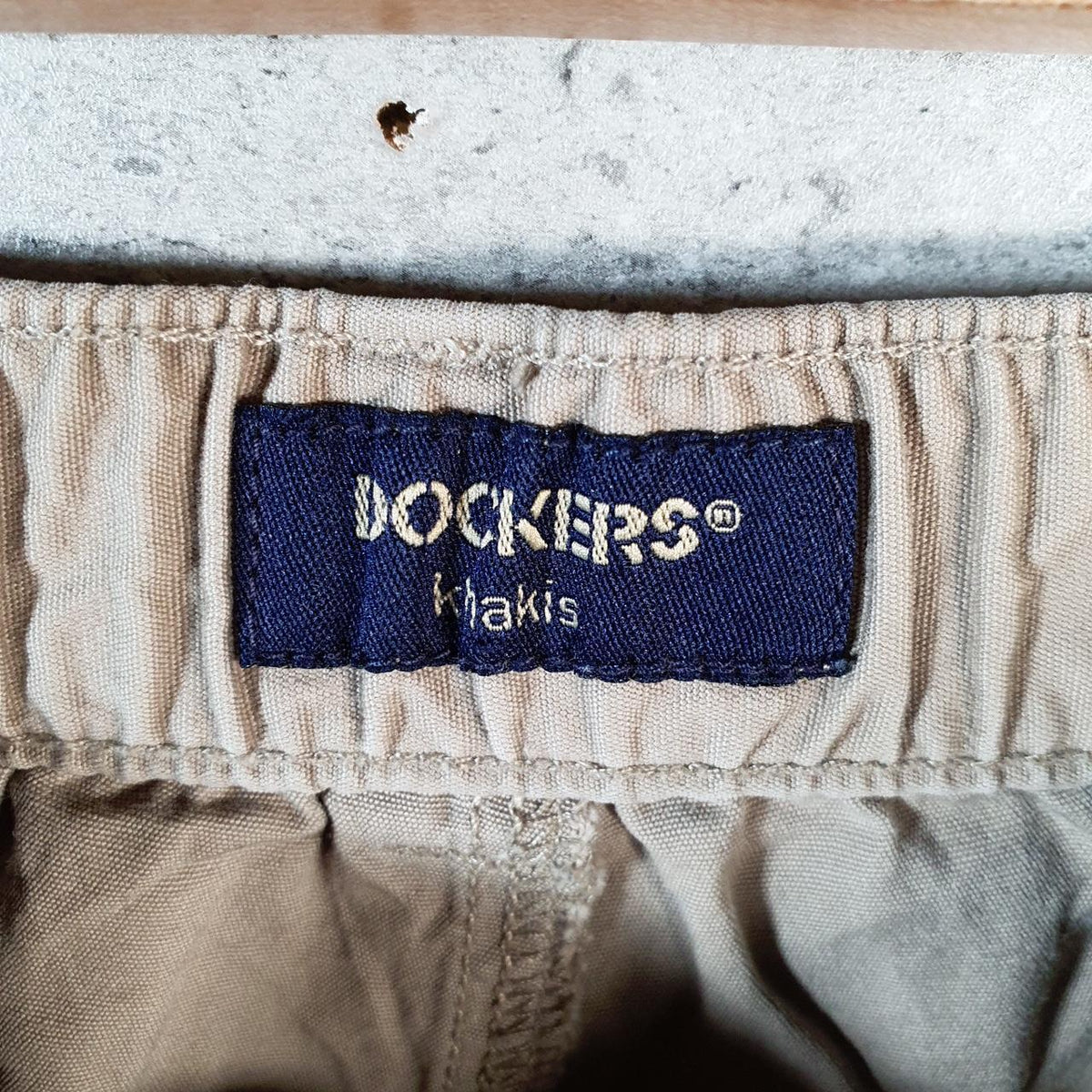 Vintage Dockers Chino Shorts Jorts Cargo Men’s W38 Brown Baggy Cotton A4432