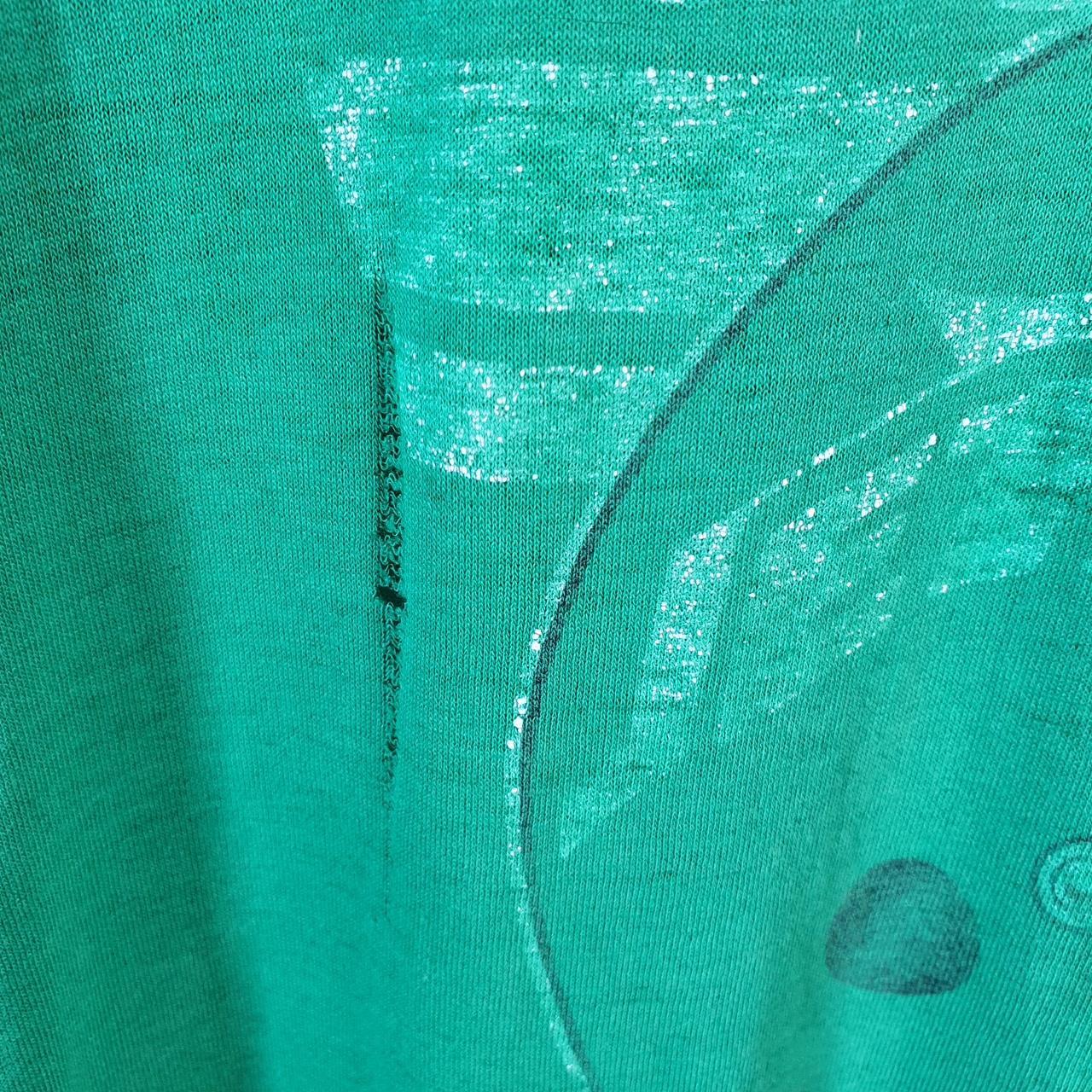 Vintage Trench New York Jets NFL 90s USA Single Stitch T Shirt Men’s Medium Green