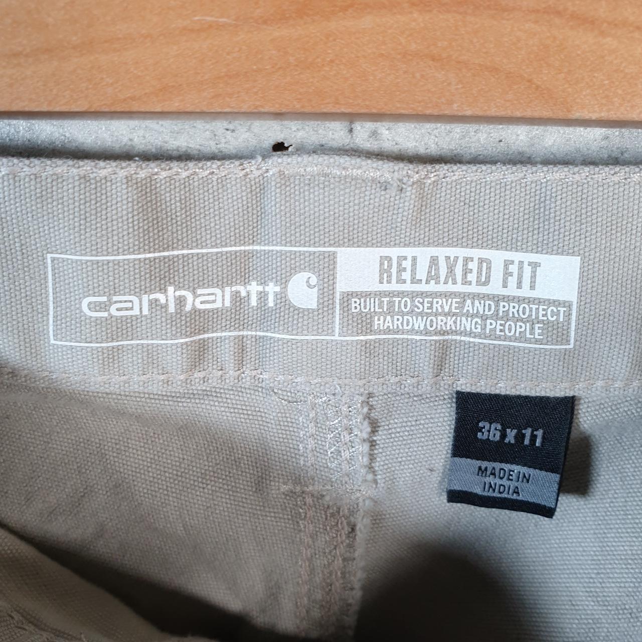 Vintage Carhartt Baggy Carpenter Shorts Jorts Cargo Men’s W36 Brown Relaxed Fit Workwear