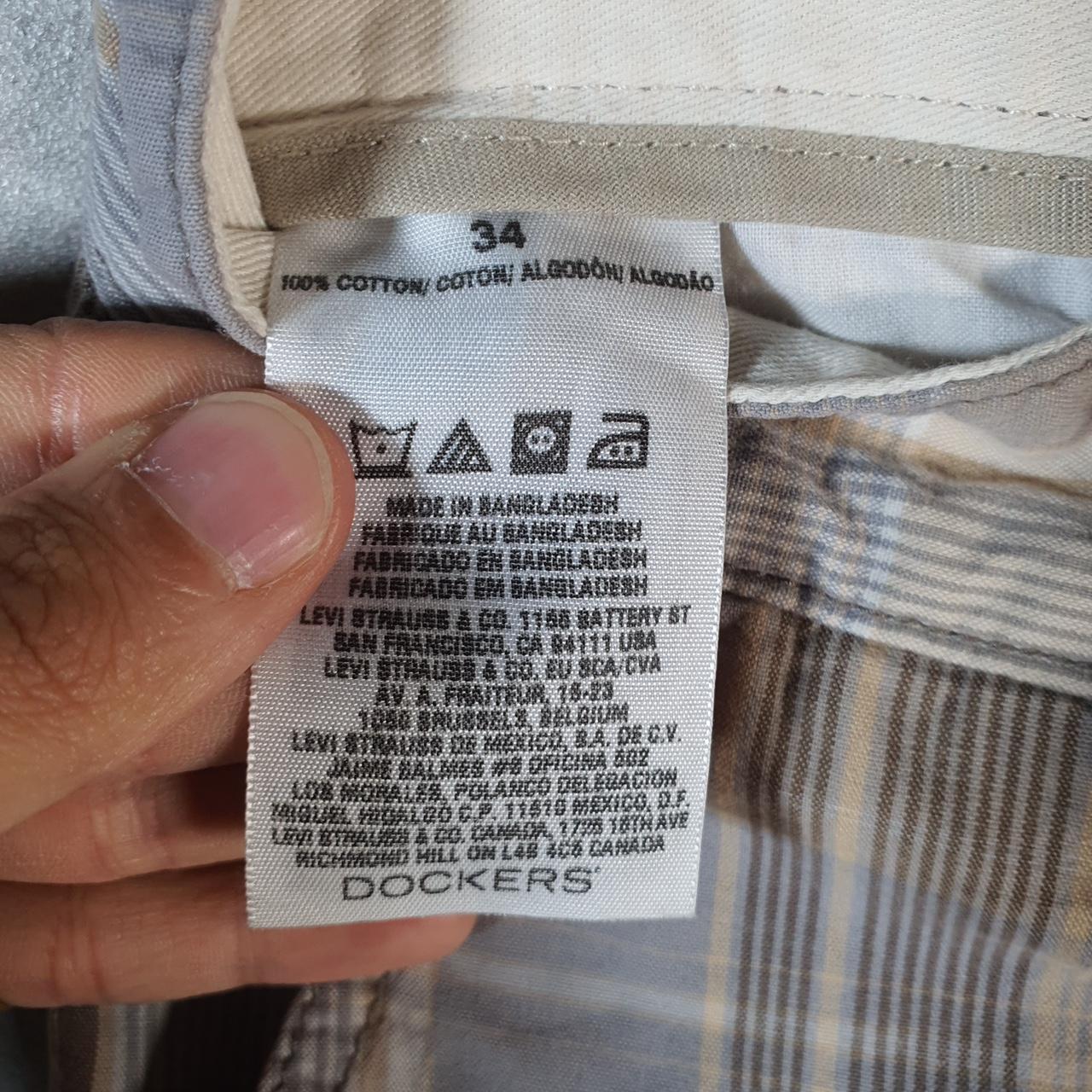 Vintage Dockers Chino Shorts Jorts Cargo Men’s W34 Checkered Baggy Cotton