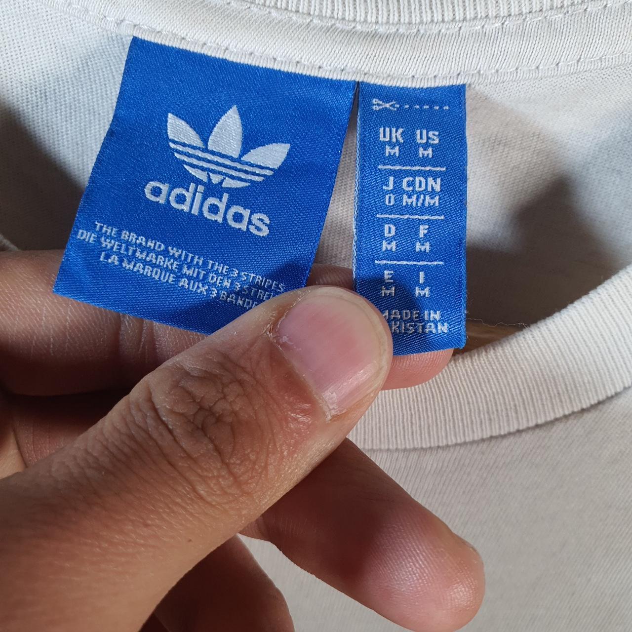 Vintage Adidas Trefoil Retro T Shirt Men’s Medium White Logo Athletic